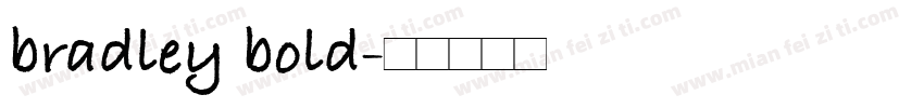bradley bold字体转换